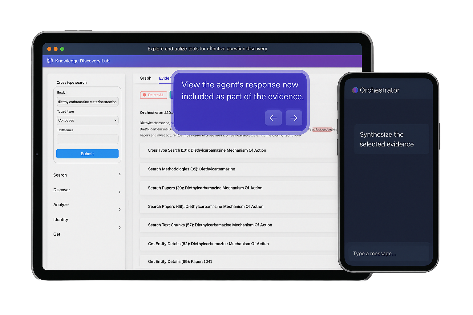 Kashef.ai platform on multiple devices